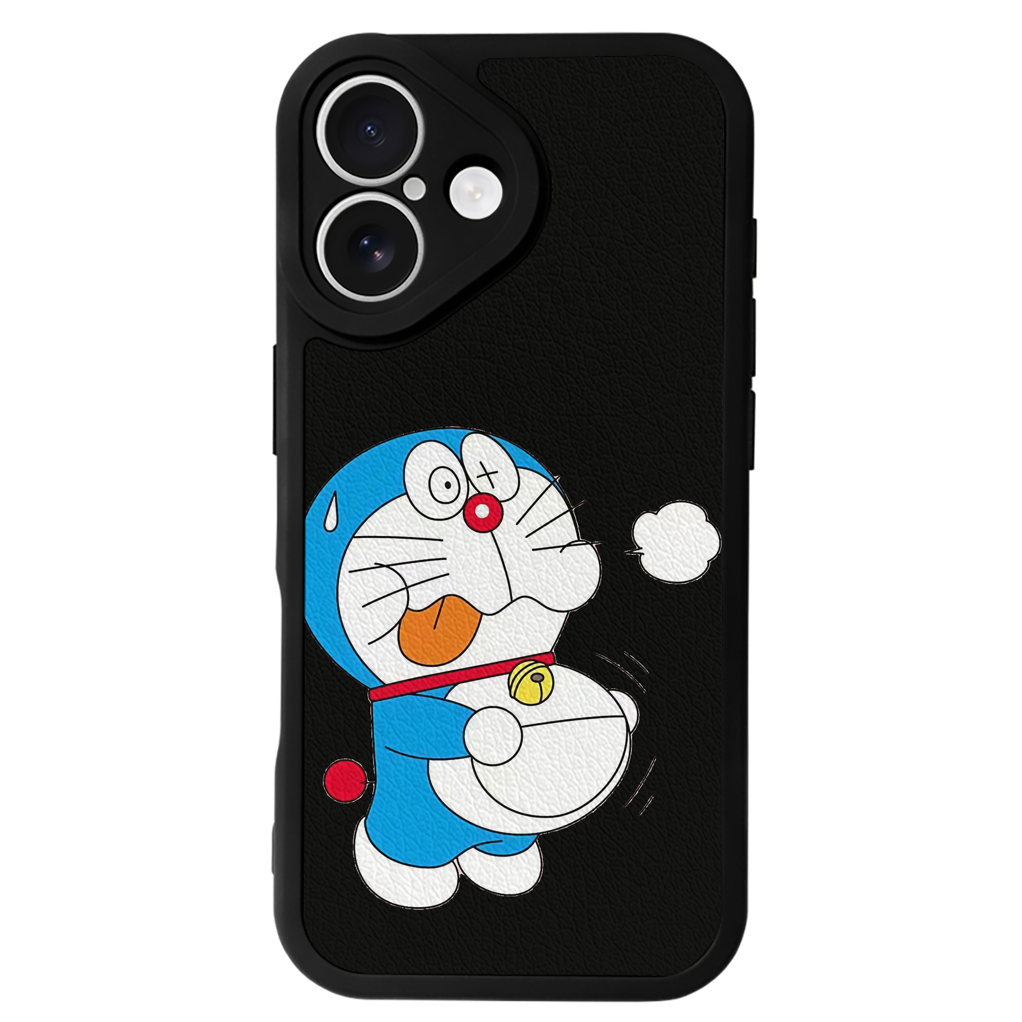 （画像用） ドラえもん Doraemon 【iPhone 16シリーズ対応】シリコンスマホケース（レザー調） 材質：シリコン